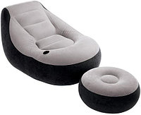 Надувное кресло с пуфиком Ultra Lounge Intex 68564