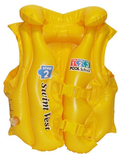 Надувной жилет для плавания желтый 3-6 лет Intex 58660