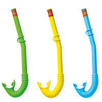 Трубка для плавания изогнутая "HI-FLOW" 3 цвета, от 3 до 10 лет Intex 55922