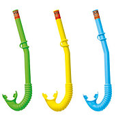 Трубка для плавания изогнутая "HI-FLOW" 3 цвета, от 3 до 10 лет Intex 55922