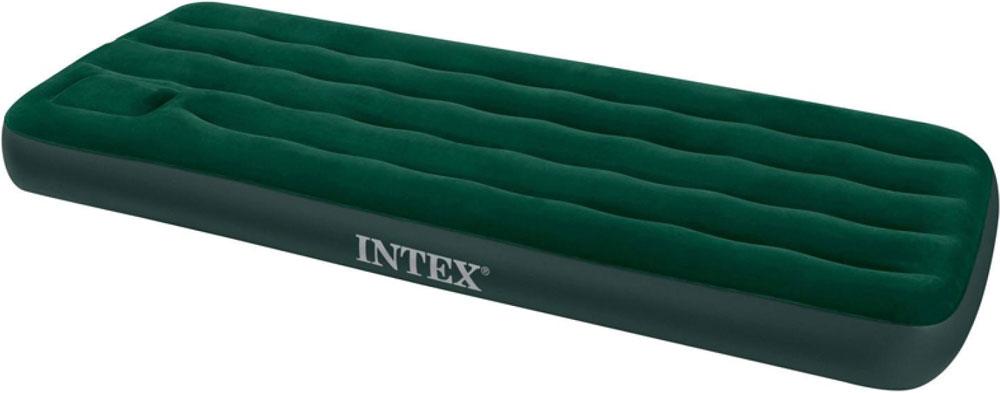 Надувной матрас Downy Bed 76*191*22 см. со встроенным ножным насосом Intex 66950 - фото 1 - id-p67757913