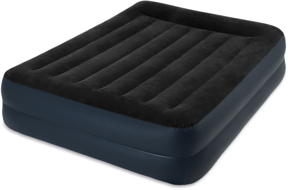 Надувная кровать Pillow Rest Raised Bed 152*203*42 см. со встроенным насосом Intex 64124 - фото 1 - id-p67757926