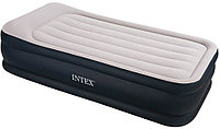 Надувная кровать Deluxe Pillow Rest Raised Bed 99*191*42 см. со встроенным насосом Intex 64132