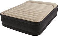 Надувная кровать Queen Premium Comfort 152*203*33 см. со встроенным насосом Intex 64404