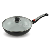 Сковорода-ВОК с керамическим покрытием 26 см. KELLI KL-4201-26