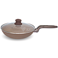 Сковорода с мраморным покрытием 24 см. Goldenberg GB-2533-24