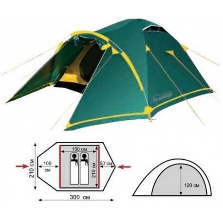 Палатка Tramp Stalker 2 - фото 1 - id-p67759659