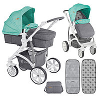 Детская модульная коляска 2в1 Bertoni (Lorelli) VISTA Green&Grey (Зеленый/серый)