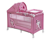 Кровать-манеж, 2 уровня Bertoni (Lorelli) NANNY 2 PLUS Pink Kitten
