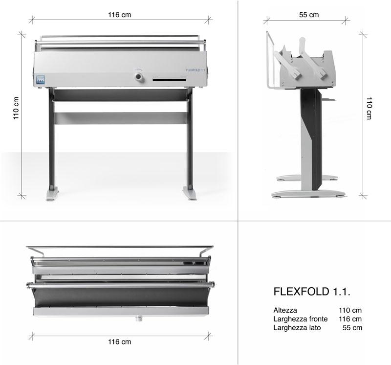 Фальцевальный аппарат FLEXFOLD 1.1 (21см) для карт и чертежей  ручной