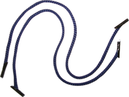 Ручка - шнур №32 (синяя) 35 см с пластиковыми наконечниками