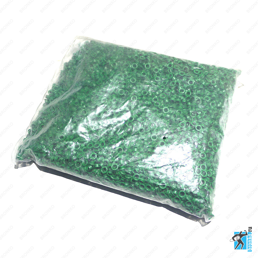 Люверсы зеленые d 4мм (1кг) - фото 2 - id-p67795652