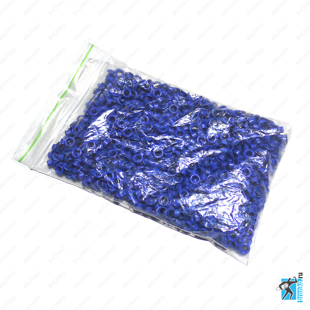 Люверсы синие d 5,5 mm (уп. =1000 шт. +/-10%) - фото 2 - id-p67795661