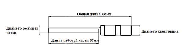 Сверло d 3 мм Nagel с тефлоновым покрытием