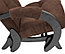 Кресло-качалка глайдер модель 68 каркас Венге ткань Verona Brown, фото 5