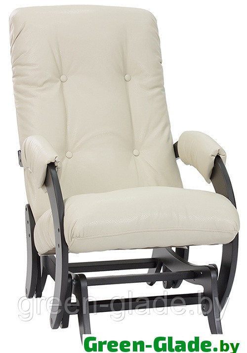 Кресло-качалка (глайдер) Модель 68, каркас Венге, обивка Экокожа Polaris Beige - фото 5 - id-p67802084