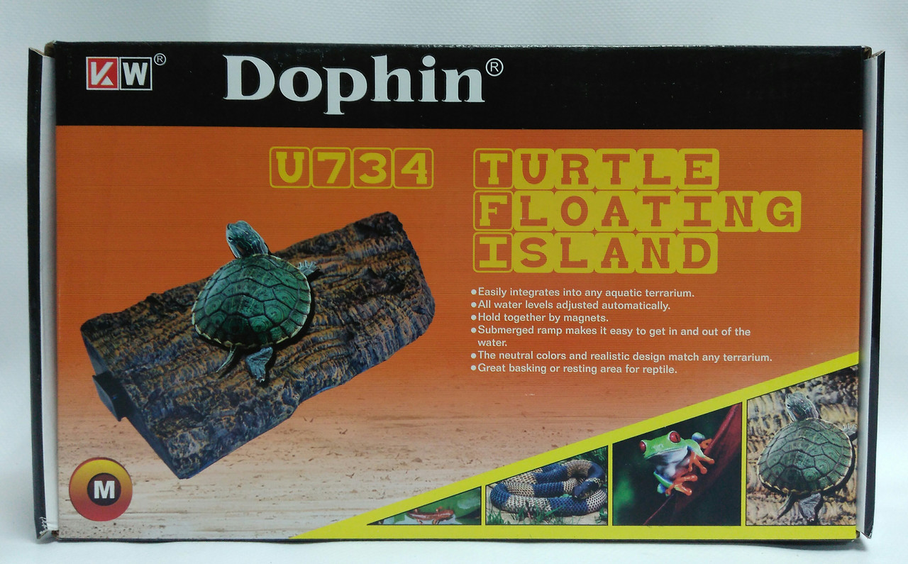U-734 М (KW) Плотик для черепах на магнитах, 27х15,5х4,5 см. - фото 1 - id-p67807413
