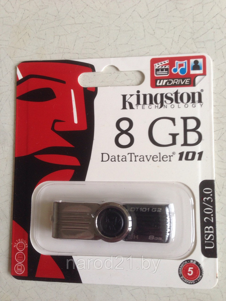 Флешка Kingston DataTraveler 101 8Gb