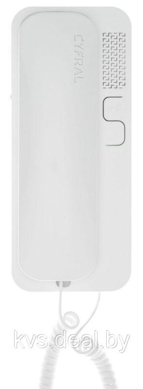Домофонная трубка квартирная переговорная Unifon Smart U белая