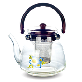 Жаропрочный стеклянный чайник 1,2 л. KELLI KL-3001
