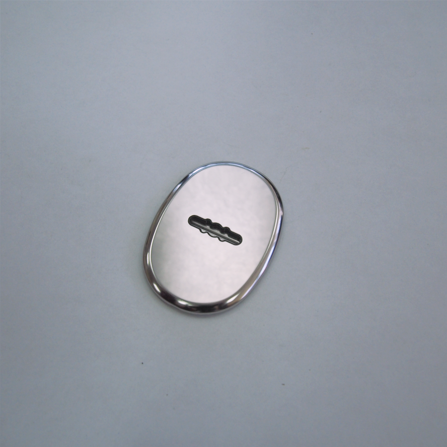 Накладка малая овальная сувальда автошторка МОН-СА хром - фото 1 - id-p65614810