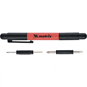 Ручка-отвертка с комбинированными битами для точных работ,PH0, PH000; SL 1.5, SL 3 CrV//Matrix