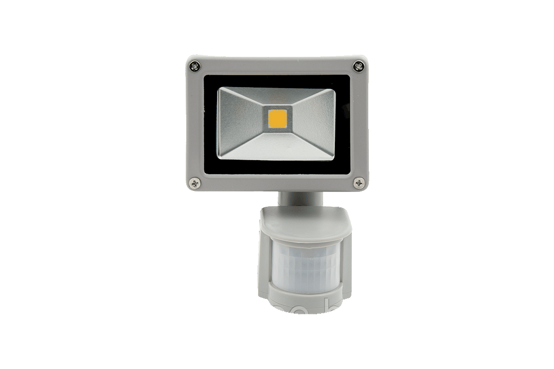 Светодиодный прожектор с датчиком движения СОВ 20W (IP65, 220V, теплый белый)