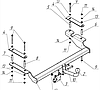 Фаркоп для Chevrolet Aveo седан 2002 - 2012, фото 2