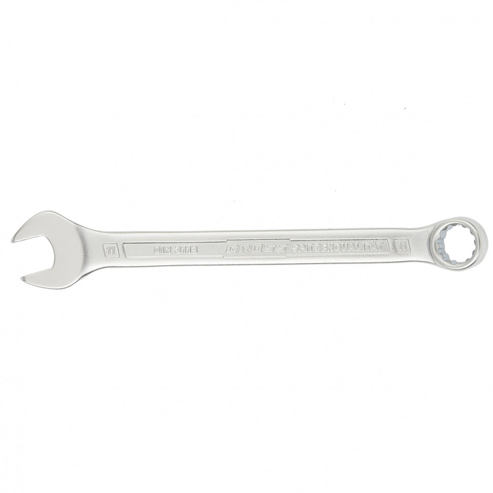 Ключ комбинированный 11 мм, CrV, холодный штамп GROSS - фото 1 - id-p67961138