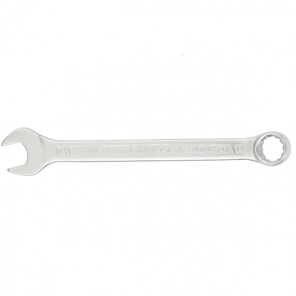 Ключ комбинированный 14 мм, CrV, холодный штамп GROSS - фото 1 - id-p67961141
