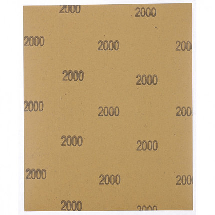 Шлифлист на бумажной основе, P 2000, 230 х 280 мм, 10 шт., водостойкий MATRIX, фото 2