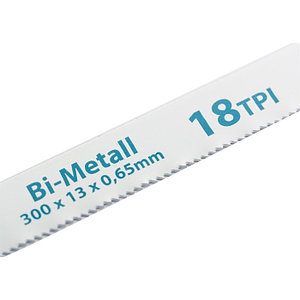 Полотна для ножовки по металлу, 300 мм, 18TPI, BIM, 2 шт. GROSS