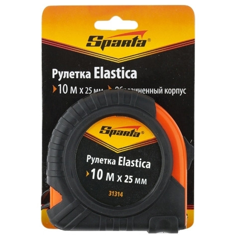 Рулетка Elastica, 10 м х 25 мм, обрезиненный корпус SPARTA - фото 2 - id-p67966858