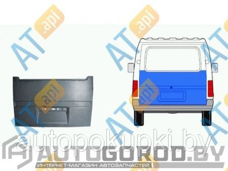 ЖЕЛЕЗО ЗАДНЕЙ ДВЕРИ для Ford Transit PFD88003A - фото 1 - id-p67978008