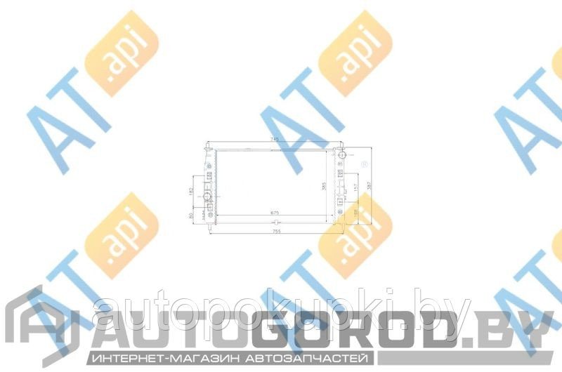 Радиатор CHRYSLER 300M 00.99-, RA61005A/69016 - фото 1 - id-p67979612