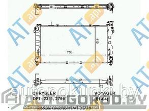 Радиатор CHRYSLER TOWN & COUNTRY 01-03, RA61005Q