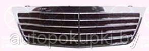 РЕШЕТКА РАДИАТОРА Mercedes E (W210) 1999-2002, ELEGANCE/AVANTGARDE, хром, черная, PBZ07021GA