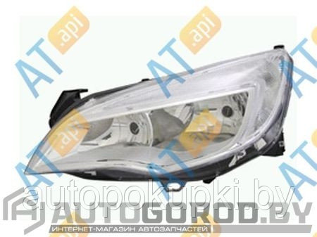 ПЕРЕДНЯЯ ФАРА (ЛЕВАЯ) для Opel Astra J 2009 -2012, H7/H7, хром, ZOP1161CL