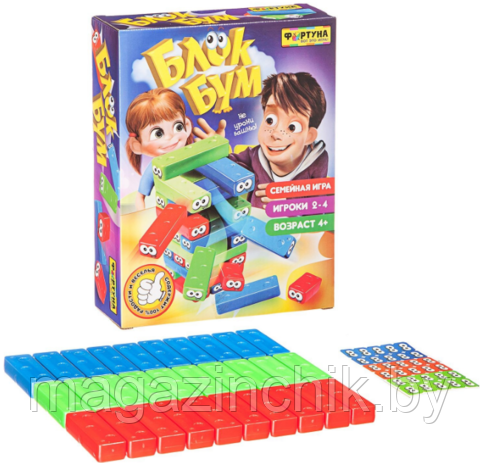 Настольная игра Фортуна Ф79326 Блок Бум - фото 1 - id-p67990875