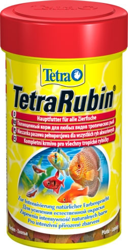 Tetra Rubin 100 мл - корм для улучшения окраски рыб (хлопья) - фото 1 - id-p68004388