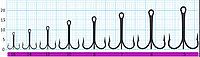 Крючок тройной SWD "SCORPION" TREBLE №12BLN (30шт.)
