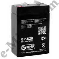 Аккумулятор для ИБП, игрушек 6V/2.8Ah Kiper GP-628, КНР - фото 1 - id-p4140658