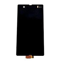 Дисплейный модуль Sony Ericsson С6603 LT36i XPERIA Z черный в рамке, фото 2