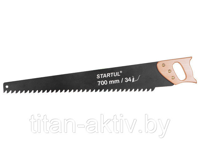 Ножовка по газобетону 700мм 34 зуба с напайками STARTUL MASTER (ST4084-34) (по пенобетону) - фото 2 - id-p61496738