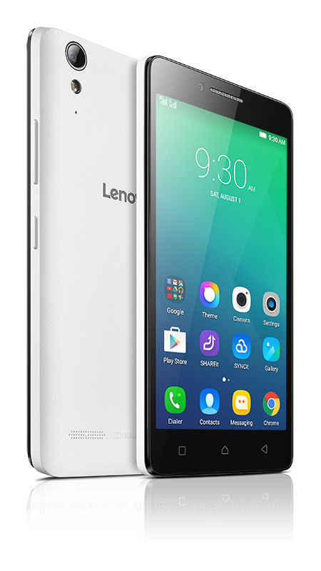 Дисплейный модуль LENOVO A6010 черный/белый