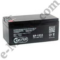 Аккумулятор для ИБП 12V/3.3Ah Kiper GP-1233 (F1), КНР - фото 1 - id-p21517079