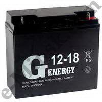 Аккумулятор для ИБП 12V/18Ah G-energy 12-18, КНР