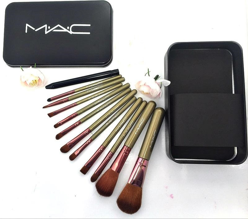 Набор кистей (кисти) для макияжа MAC 12 штук в коробочке - фото 3 - id-p68108808