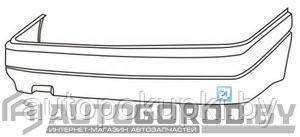 БАМПЕР ЗАДНИЙ Audi 80 (B3) 06.1986-10.1991, PAD04002BA