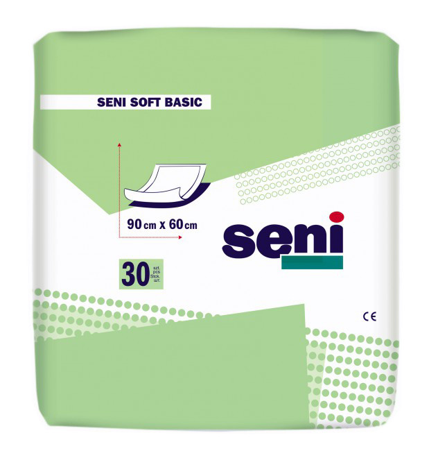 Впитывающие пеленки (простыни) Seni Soft Basic, 90х60 см, 30 шт.